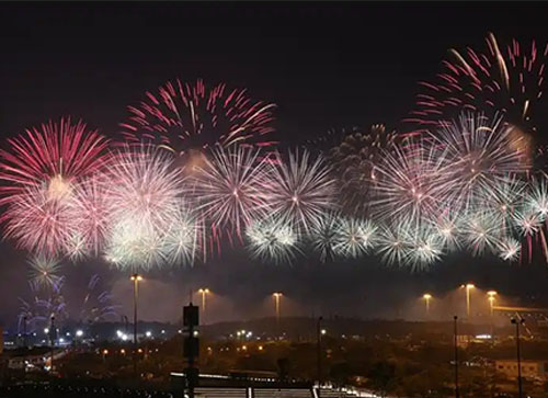 木兰县焰火晚会